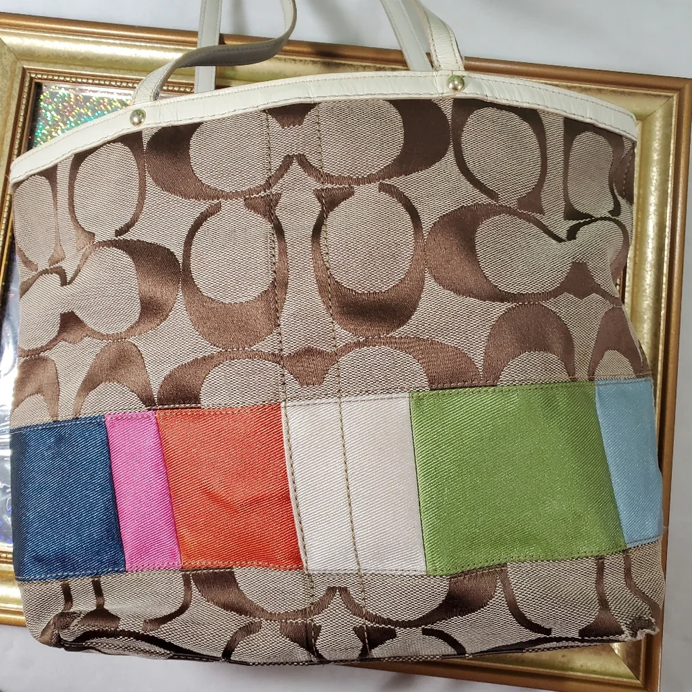 Coach Multicolor Stripe Purse A0767 - 10859_2